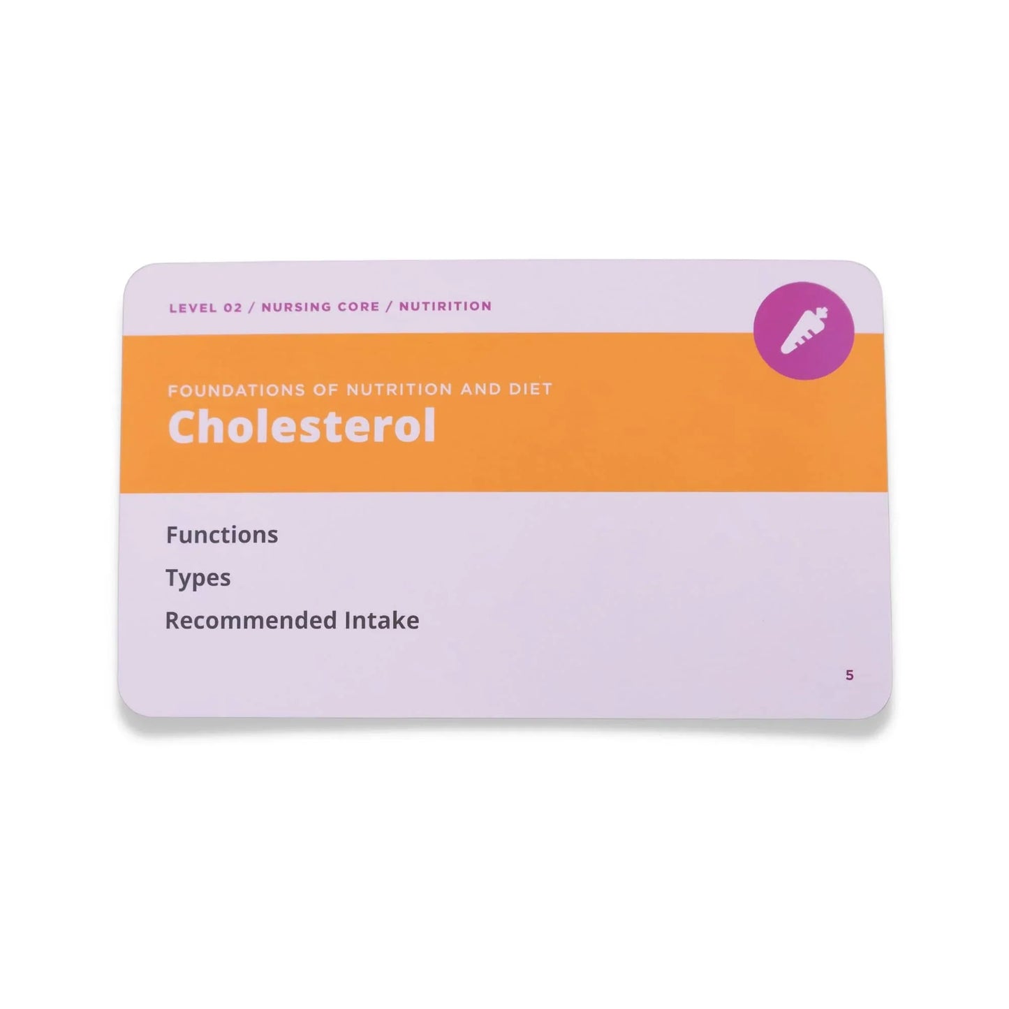 card front view of Nutrition Essentials - Nursing Flashcards