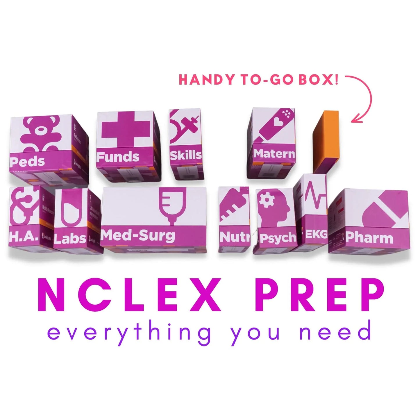 flatlay view of The Ultimate Nursing School Survival Kit - Flashcards