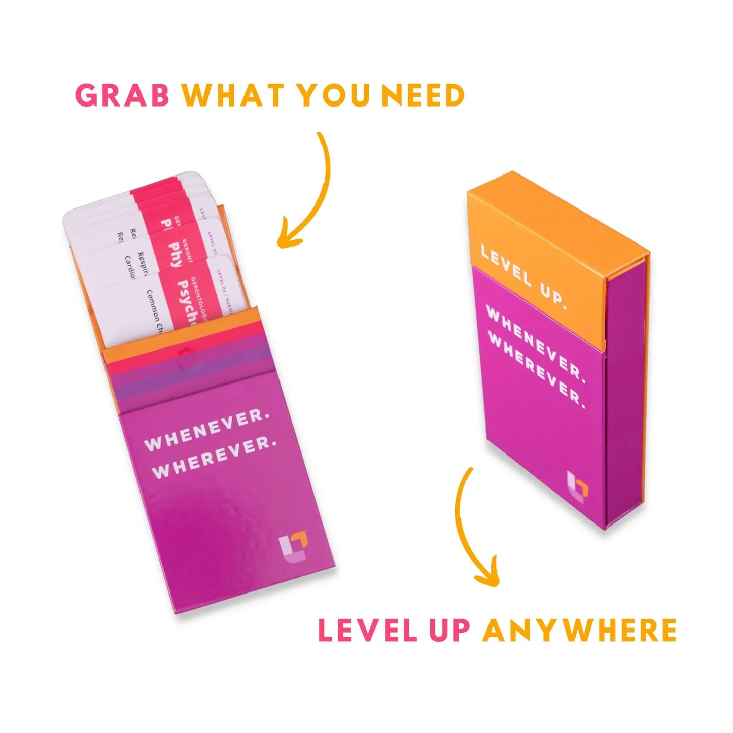 on-the-go box included in The Ultimate Nursing School Survival Kit - Flashcards