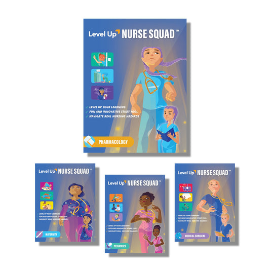 Level Up Nurse Squad - Fab Four - Card Game Bundle from Level Up RN: NSFabfour-100