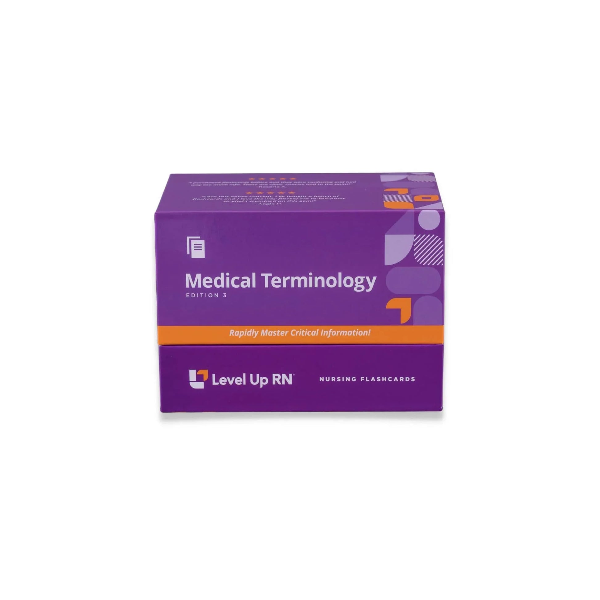 front view of Medical Terminology and Abbreviations - Nursing Flashcards